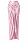 Women’s Satin Draped Pleated Skirt