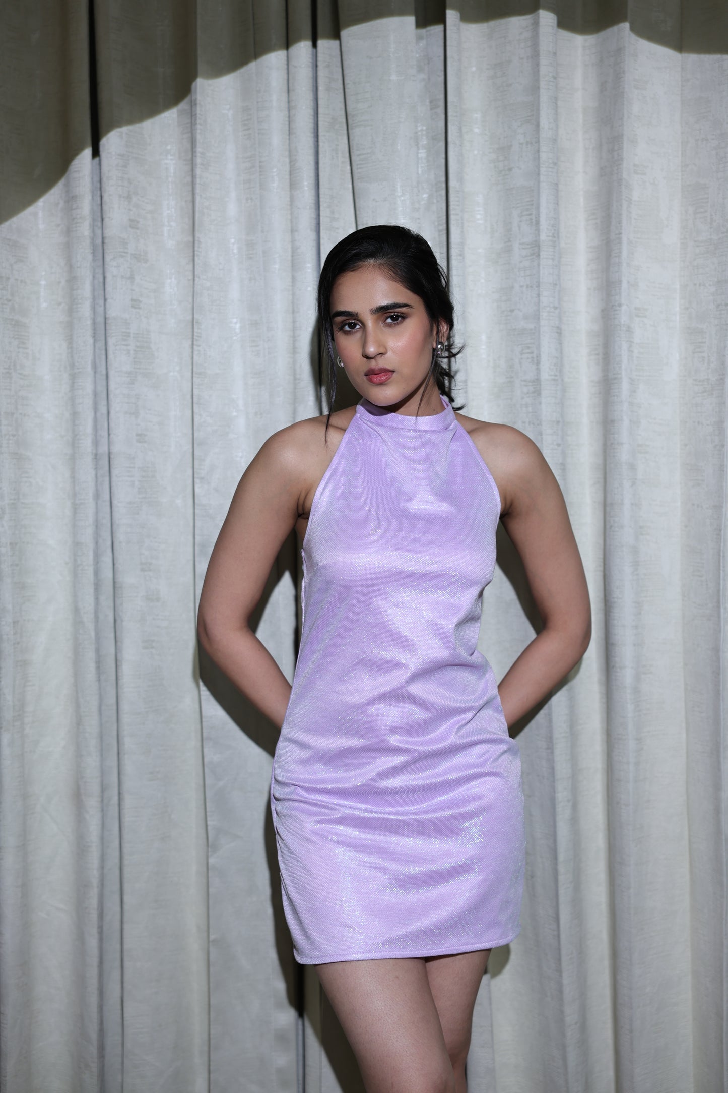 Lilac Spark Halter Mini