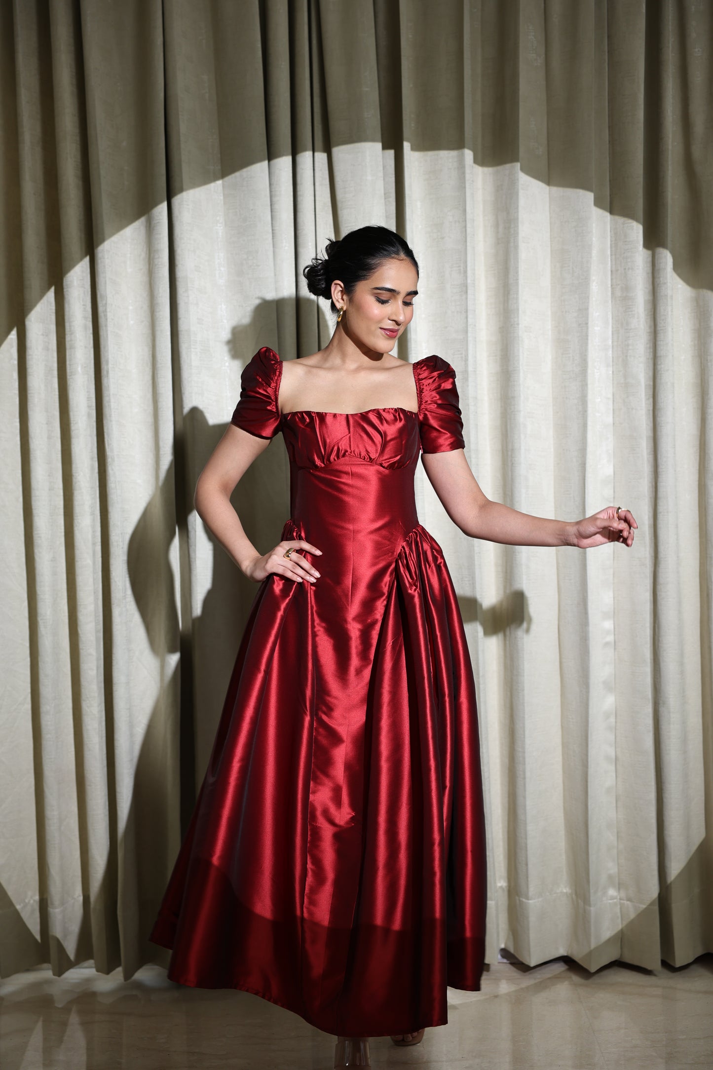 Crimson Royale Dress
