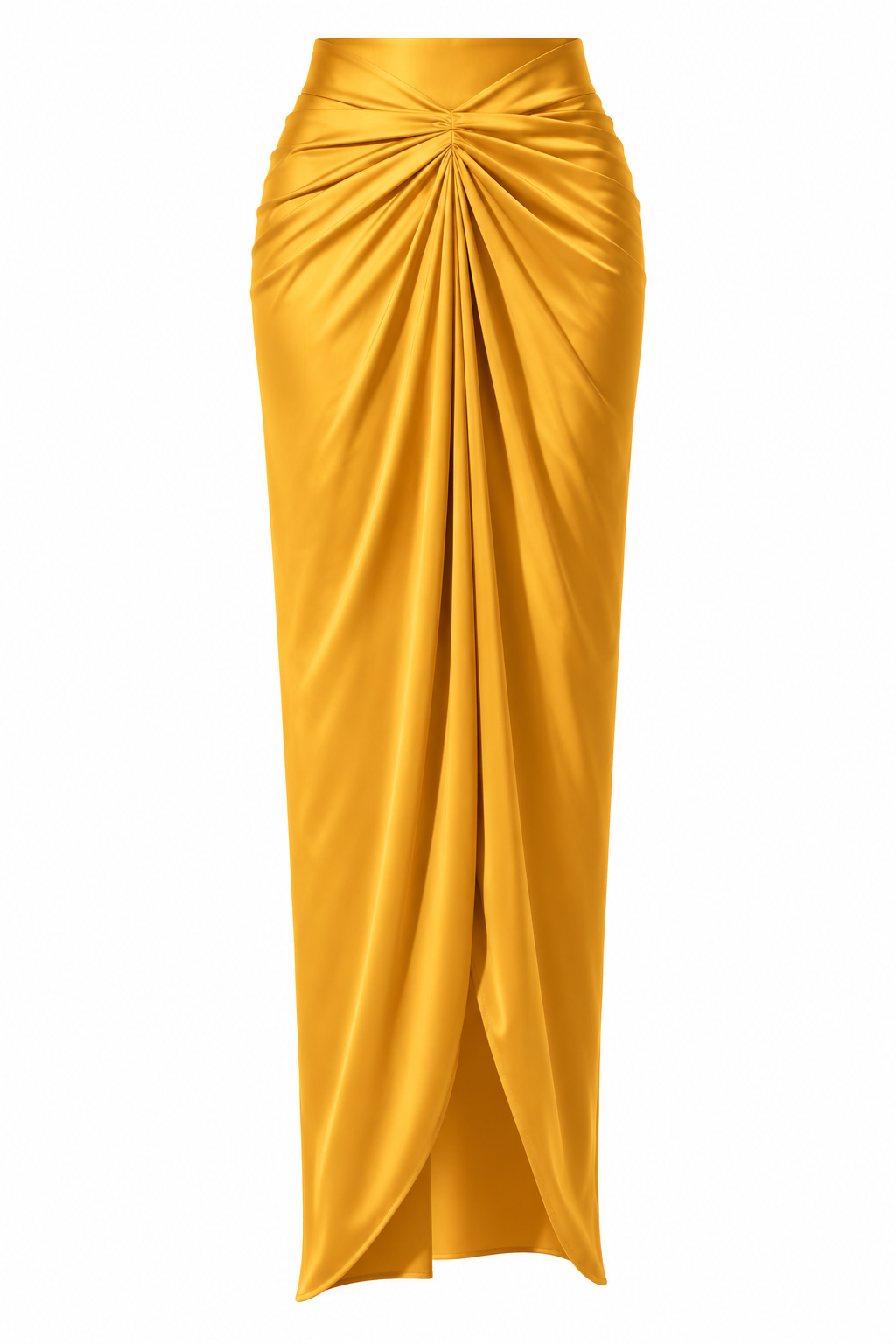 Women’s Satin Draped Pleated Skirt