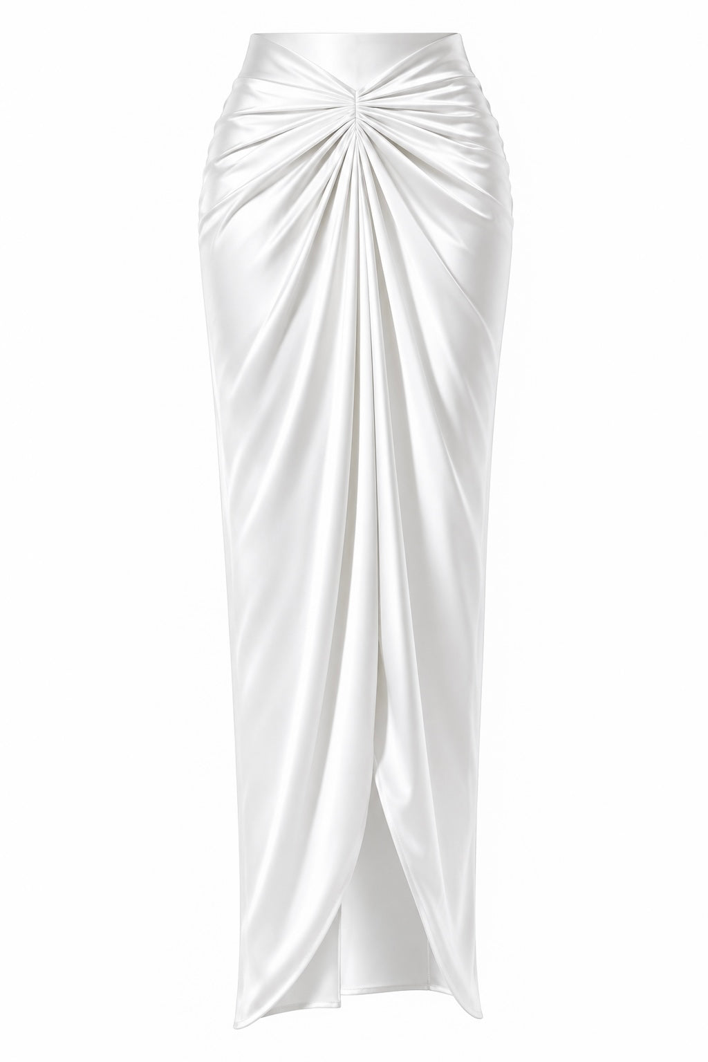Women’s Satin Draped Pleated Skirt