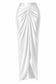 Women’s Satin Draped Pleated Skirt