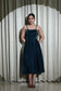 VELVET LOVE - LUXURIOUS TEAL VELVET FLARED DRESS