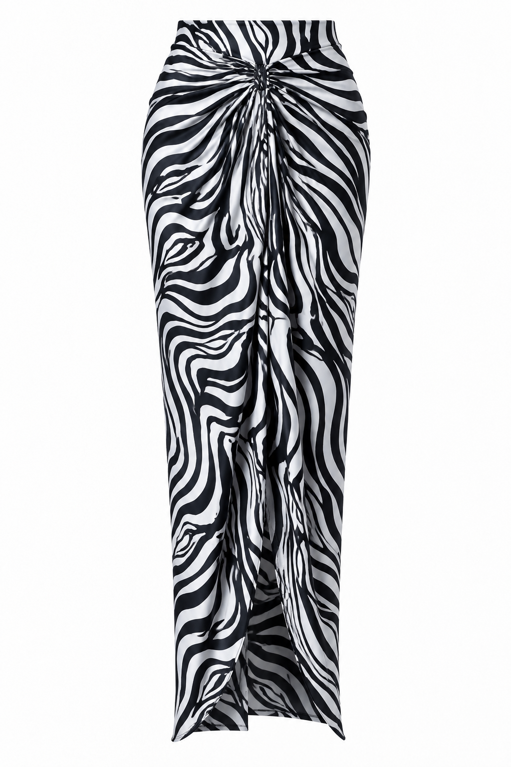 Women’s Satin Draped Pleated Skirt