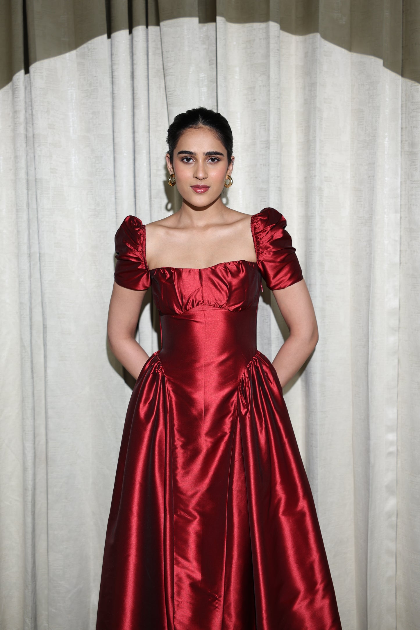 Crimson Royale Dress