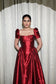 Crimson Royale Dress