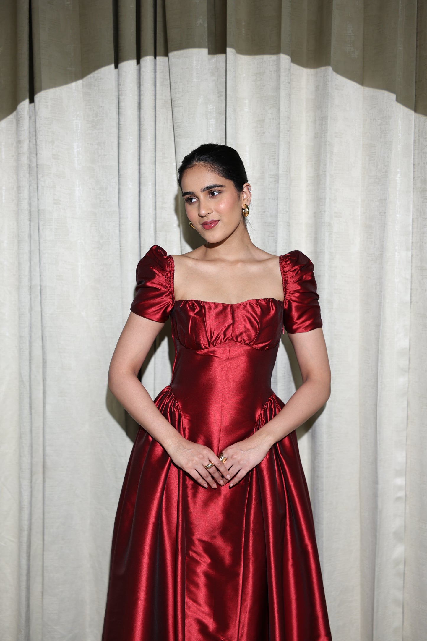 Crimson Royale Dress