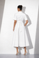 White Cotton Maxi Shirt Dress
