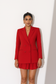 EFFORTLESS RED BLAZER SET