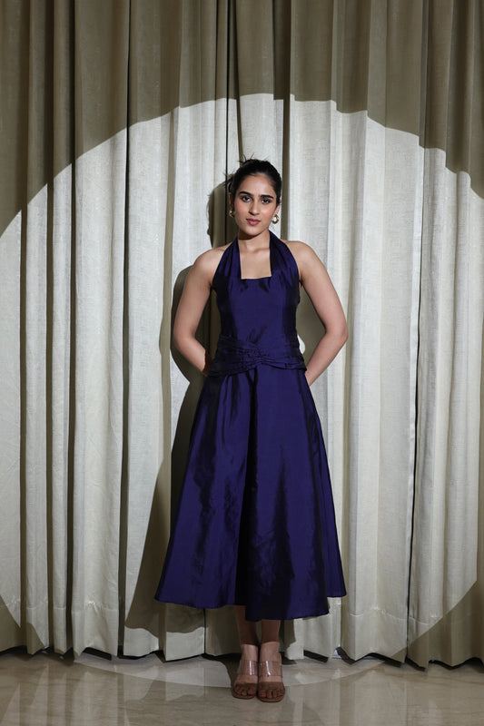 Midnight Whispers Midi Dress