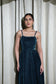 VELVET LOVE - LUXURIOUS TEAL VELVET FLARED DRESS
