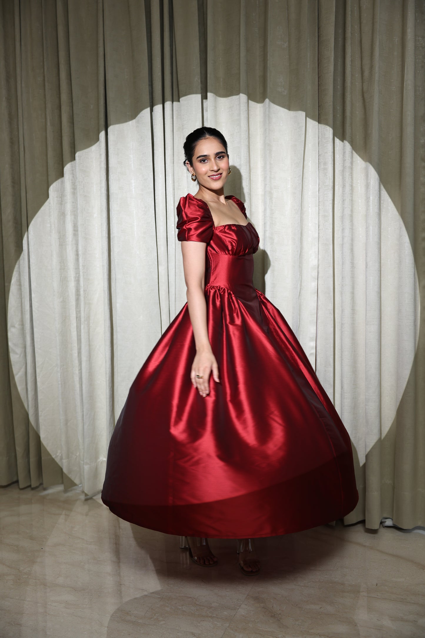 Crimson Royale Dress