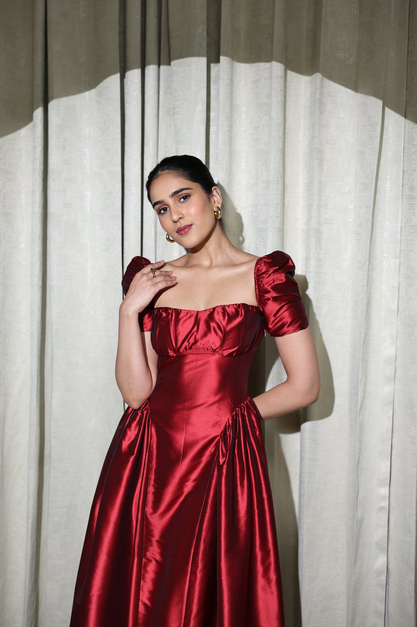 Crimson Royale Dress