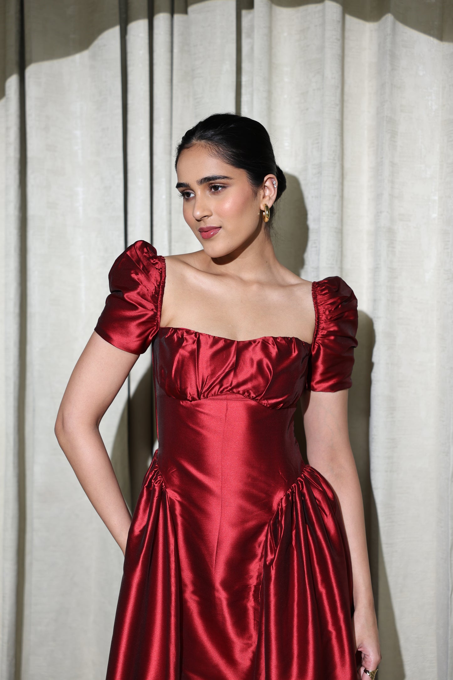 Crimson Royale Dress