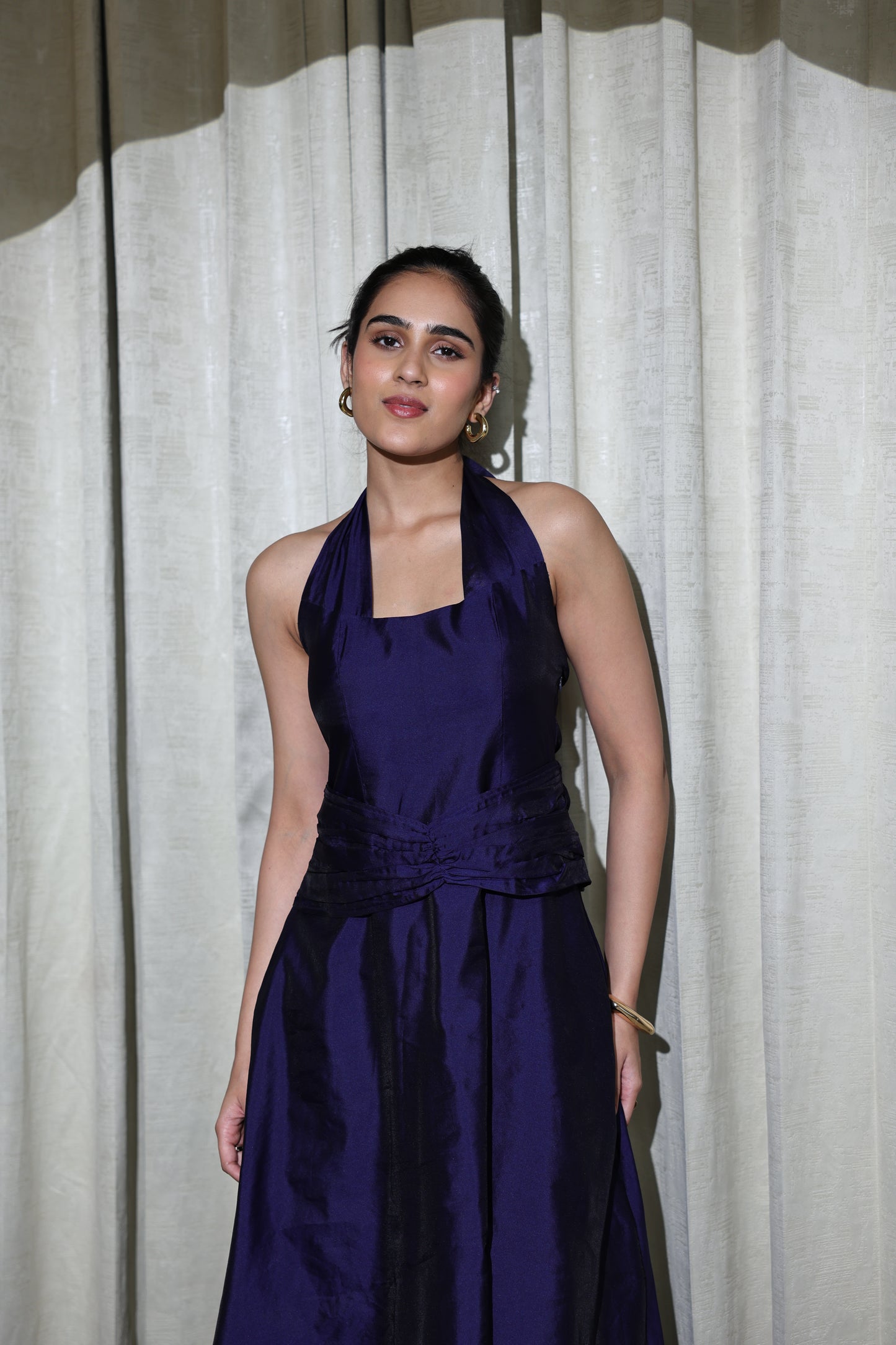 Midnight Whispers Midi Dress