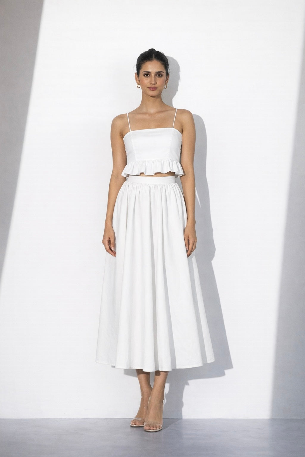 White Cotton Co-ord Set