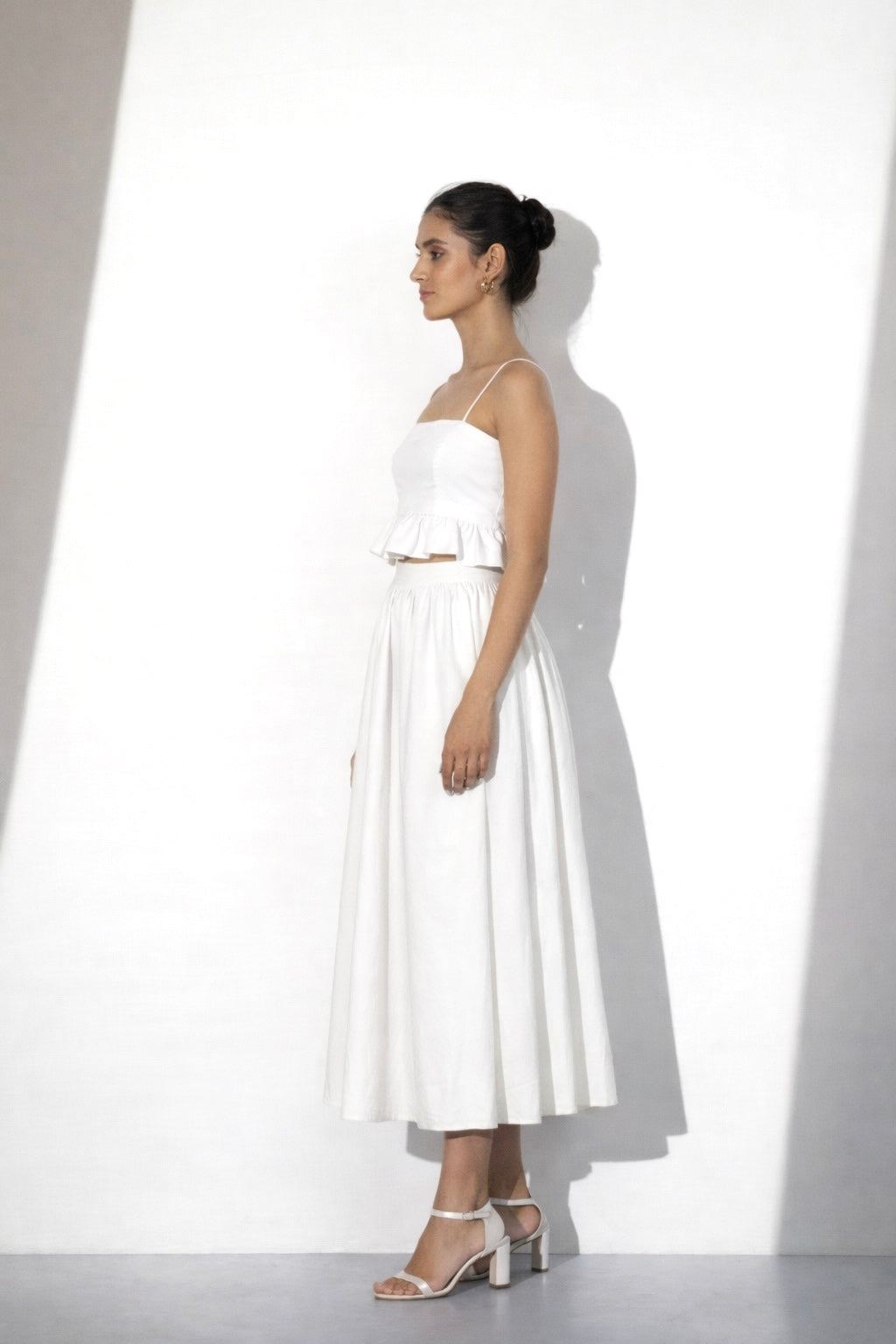 White Cotton Co-ord Set