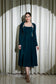 VELVET LOVE - LUXURIOUS TEAL VELVET FLARED DRESS