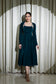 VELVET LOVE - LUXURIOUS TEAL VELVET FLARED DRESS