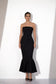 Black Strapless Mermaid Dress