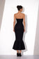 Black Strapless Mermaid Dress