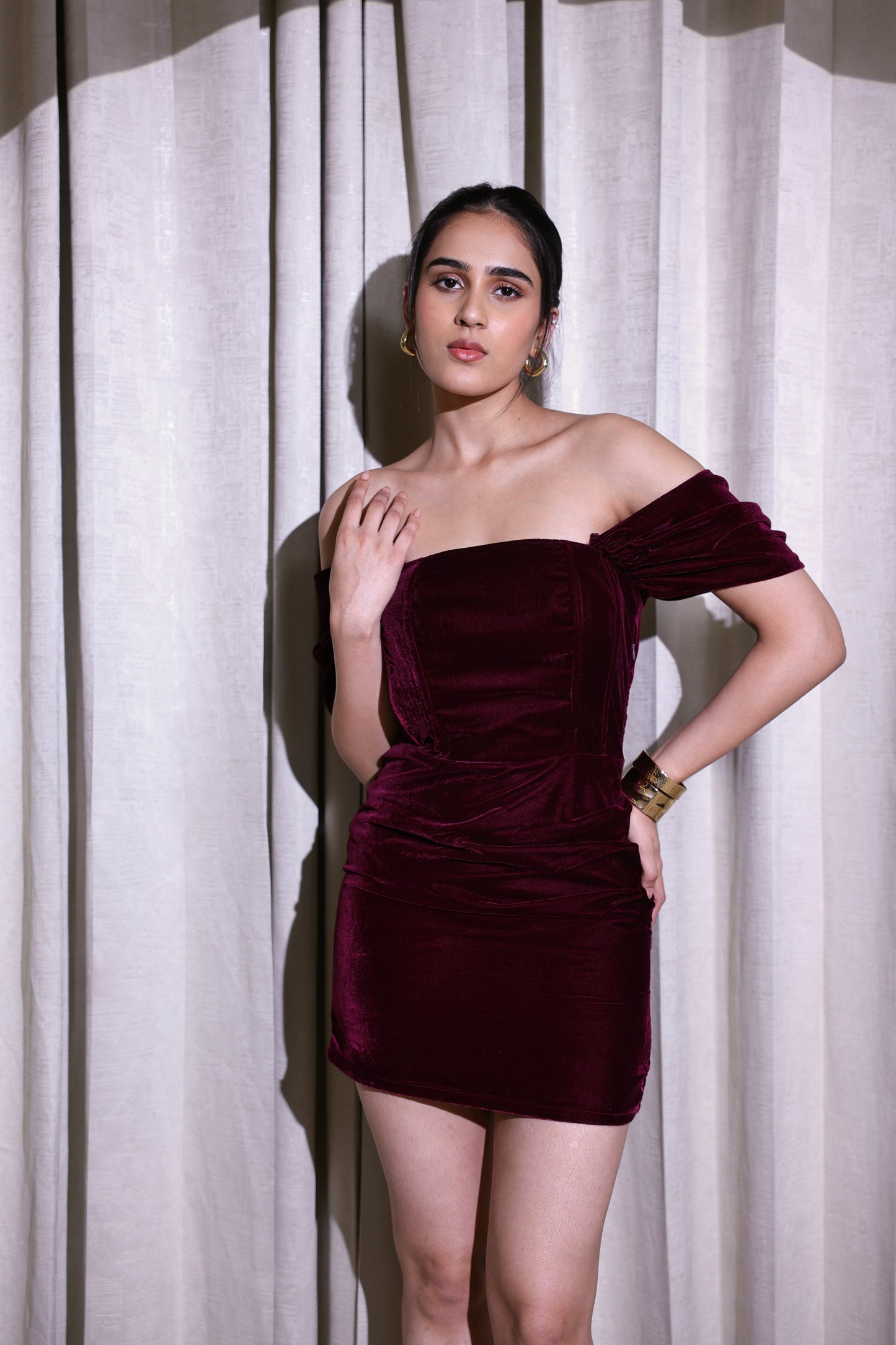 Midnight Wine Corset Dress