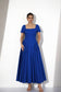 Royal Blue Cotton Maxi Dress