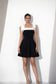 Black & White Bow Detail Mini Dress