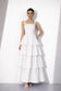 White Tiered Maxi Dress