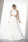 White Tiered Skirt Co-ord Set