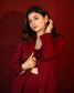 TAILORED MAROON BLAZER SET