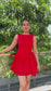 Clara sophisticated statement Red dress