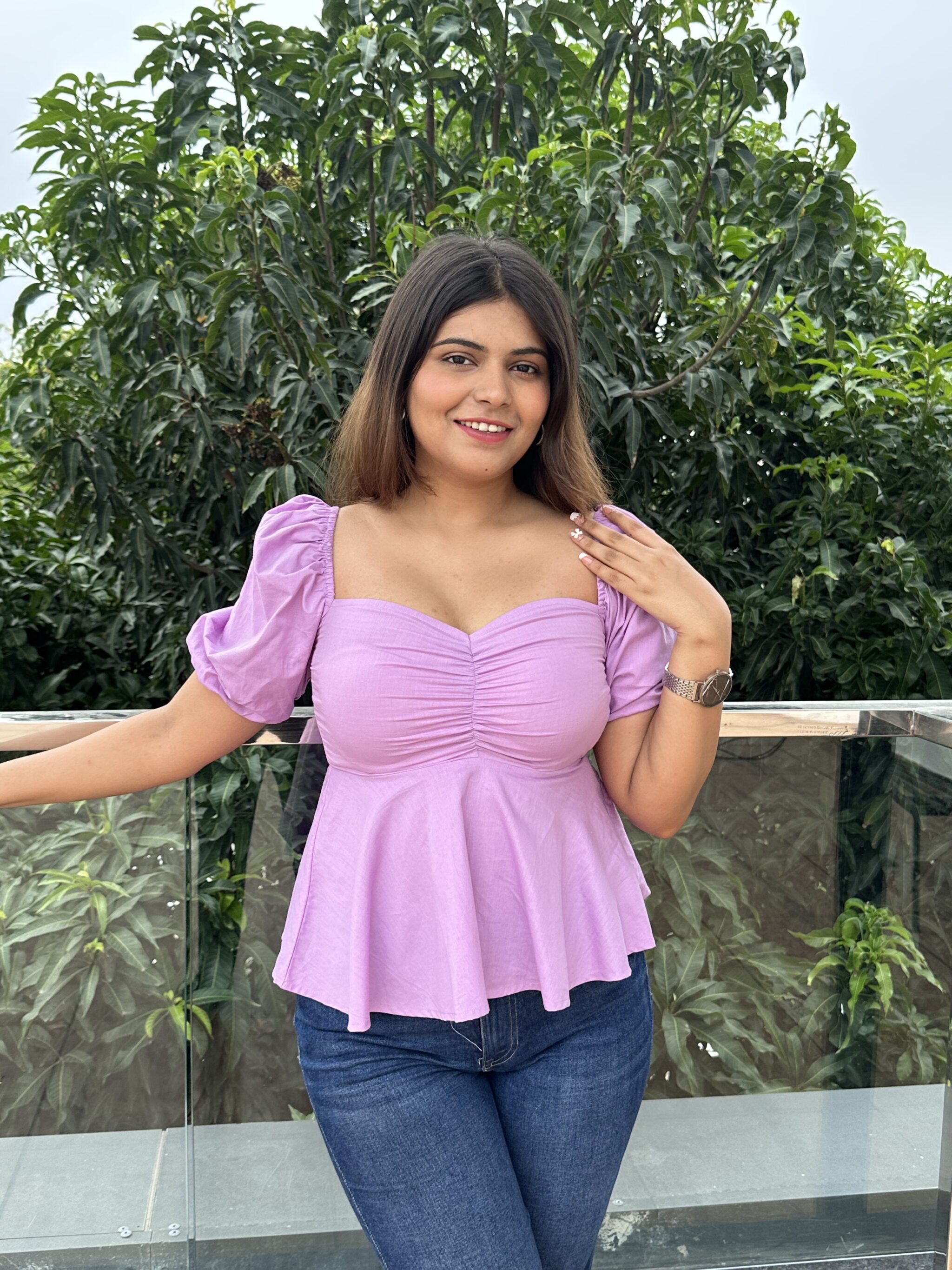 Love for lavender – Cotton lavender top