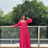 BEING A BARBIE – Cotton Hot pink dress