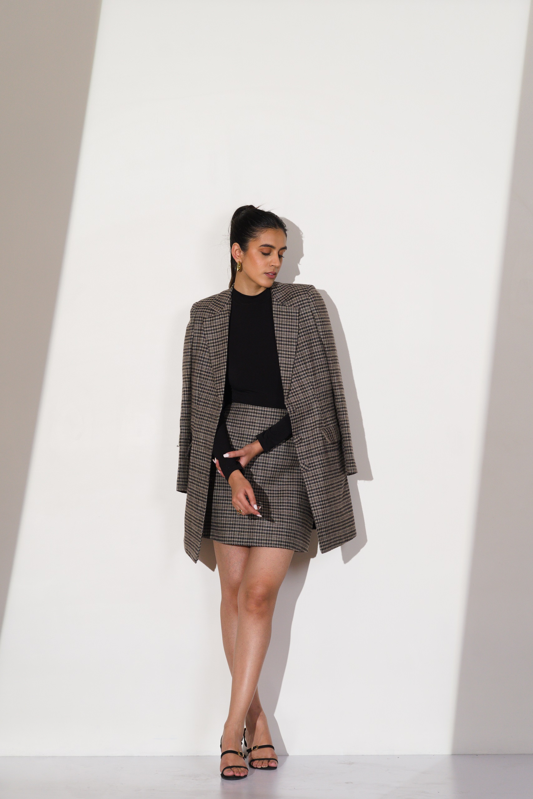 CONTEMPORARY TWEED BLAZER SET